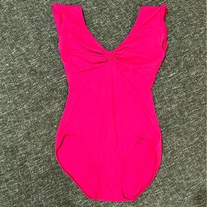 Pink Gaynor Cap Sleeve Ballet Leotard